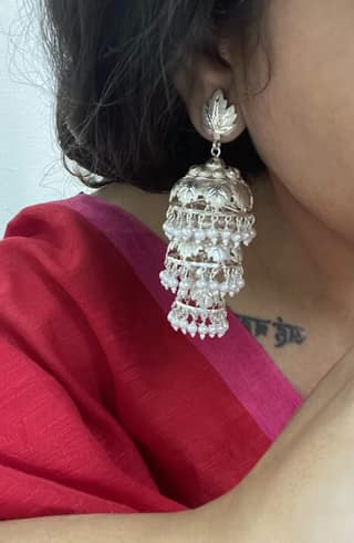 Teenmanzil Jhumki Earring