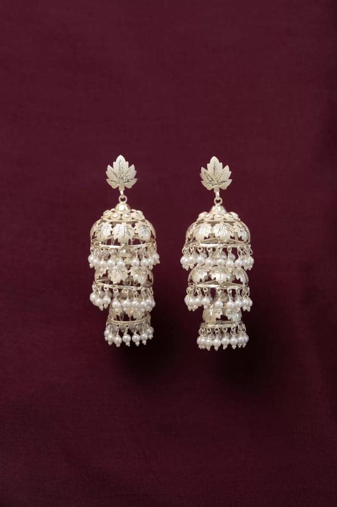 Teenmanzil Jhumki Earring view 2