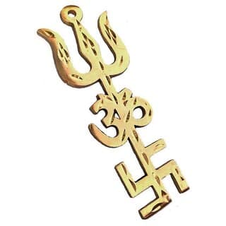 Sambhaav Trishakti Trishul for Vastu The Ultimate Divine Shield for Protecting Your Space (4 Inch)