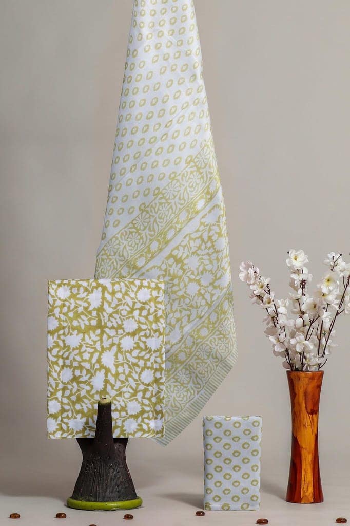 Garvi Gurjari (A Gujarat Govt Enterprise Hand Block Print Cotton Dress Material/Salwar Suit(GGCBPSS20) view 4