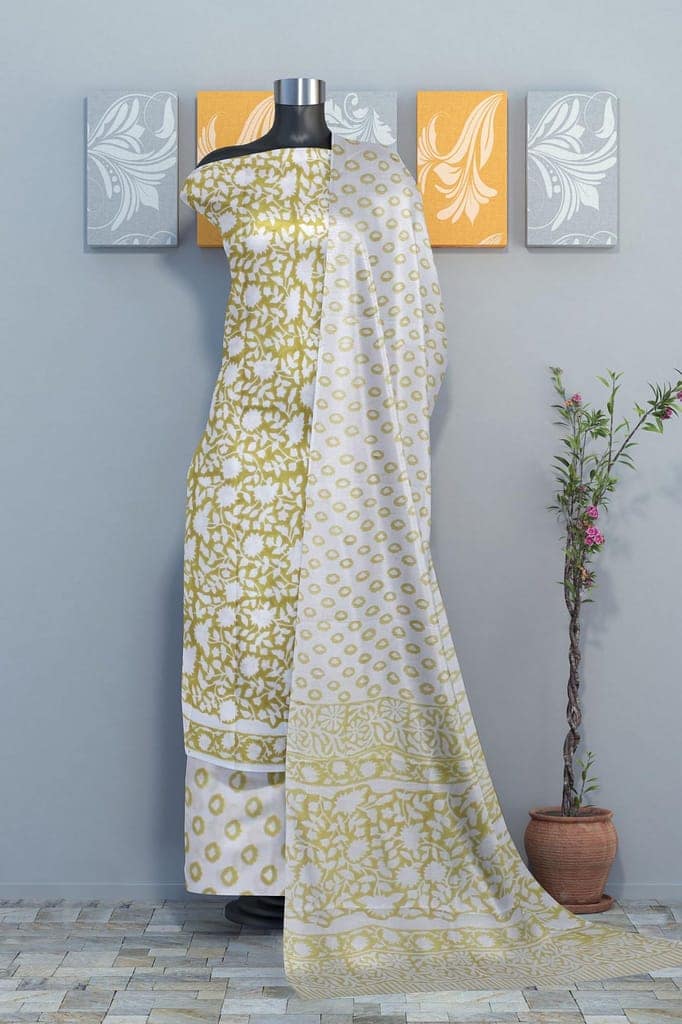 Garvi Gurjari (A Gujarat Govt Enterprise Hand Block Print Cotton Dress Material/Salwar Suit(GGCBPSS20) view 5
