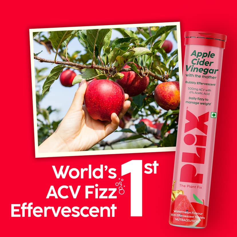 Fitness Journey - Apple Cider Vinegar Effervescent Pack of 12 Tubes__3 Months__180 Tablets view 3