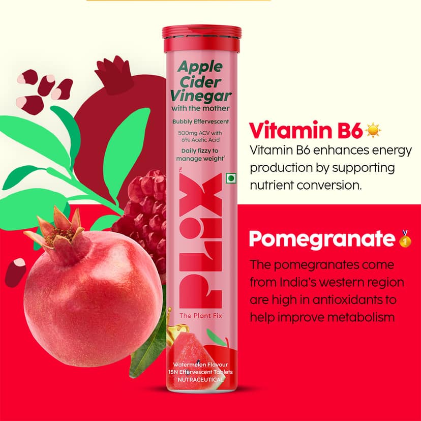 Fitness Journey - Apple Cider Vinegar Effervescent Pack of 12 Tubes__3 Months__180 Tablets view 5