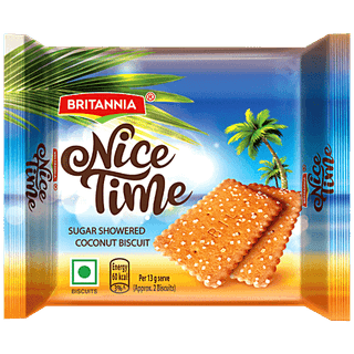 Britannia Nice Time Coconut Biscuits - 54.4 g
