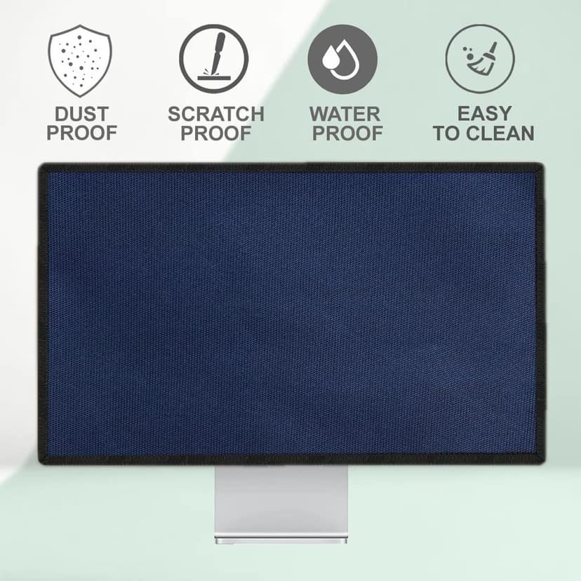 PalaP Super Premium Dust Proof Monitor Cover for HP All in ONE Desktop 27 inches (Grey) view 6