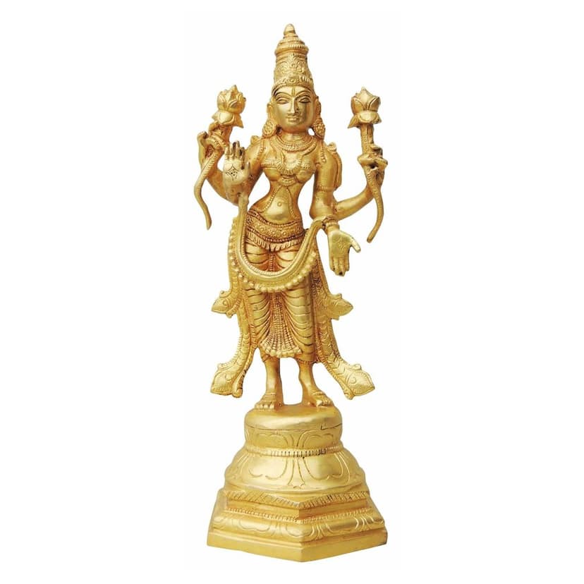 Brass Showpiece Laxmi Standing Statue (BSMAS845 A) view 2