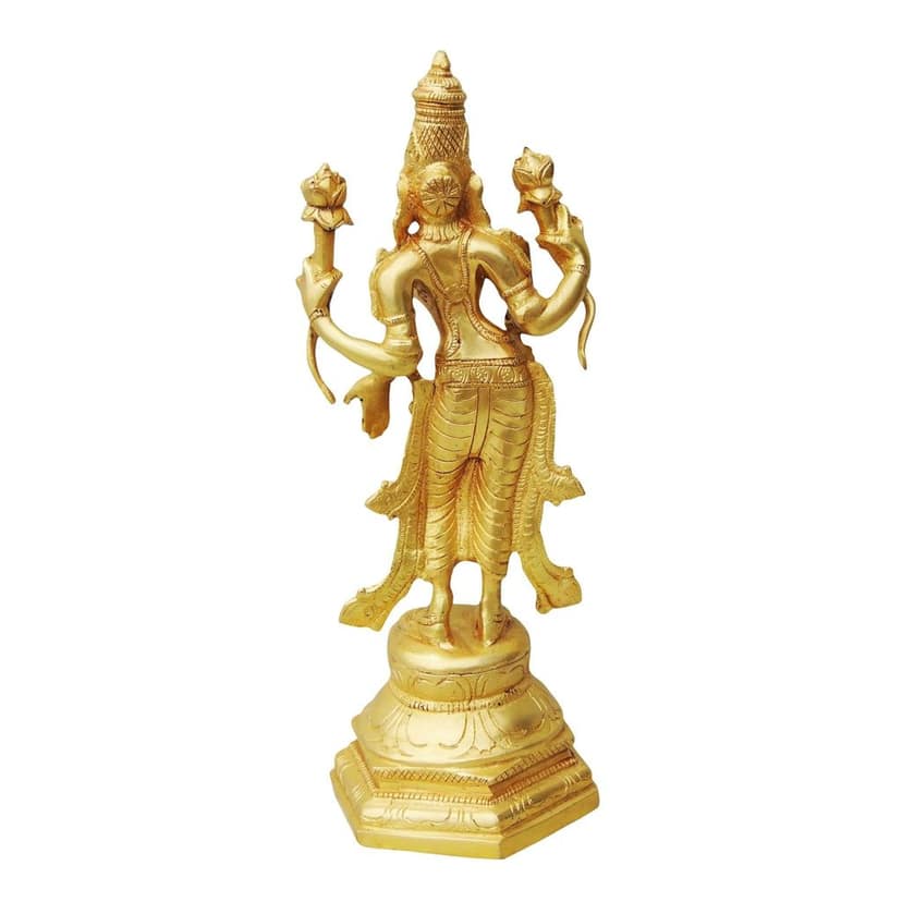 Brass Showpiece Laxmi Standing Statue (BSMAS845 A) view 3