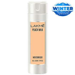 Lakme Moisturiser - All Skin Types, Peach Milk, 200 Ml Bottle