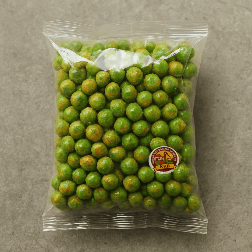 Korra Kondamma Bhandar's spicy green peas snack