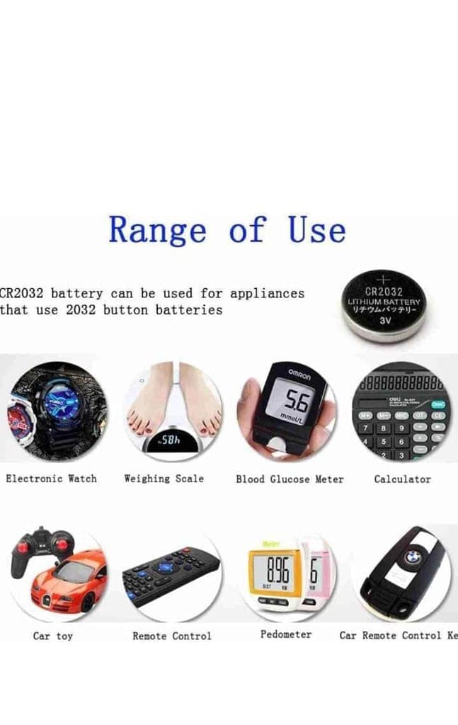 Coin Cell Next Level Cmos 2032 Micro Lithium Cell CR2032 3V Coin Battery Cmos Cell Cmos Battery 10 pc (Pack 10) view 4