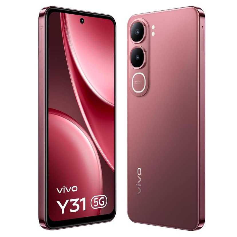 vivo Y31 5G (Blush Red, 6GB RAM, 128GB Storage)