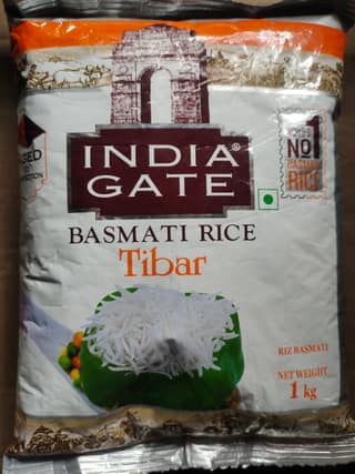 India gate basmati rice tibar