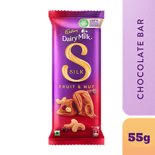 Cadbury Dairy Milk Silk Silk Fruit & Nut Chocolate Bar, 55 g
