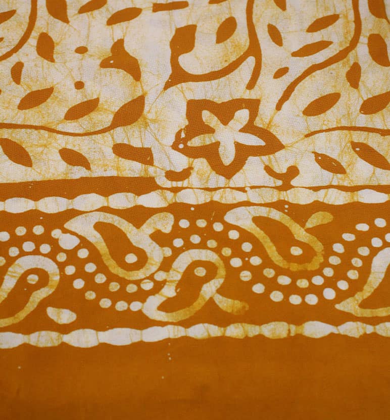 Handcrafted Batik Print Stitched Rayon Kurta Palazzo Set view 4