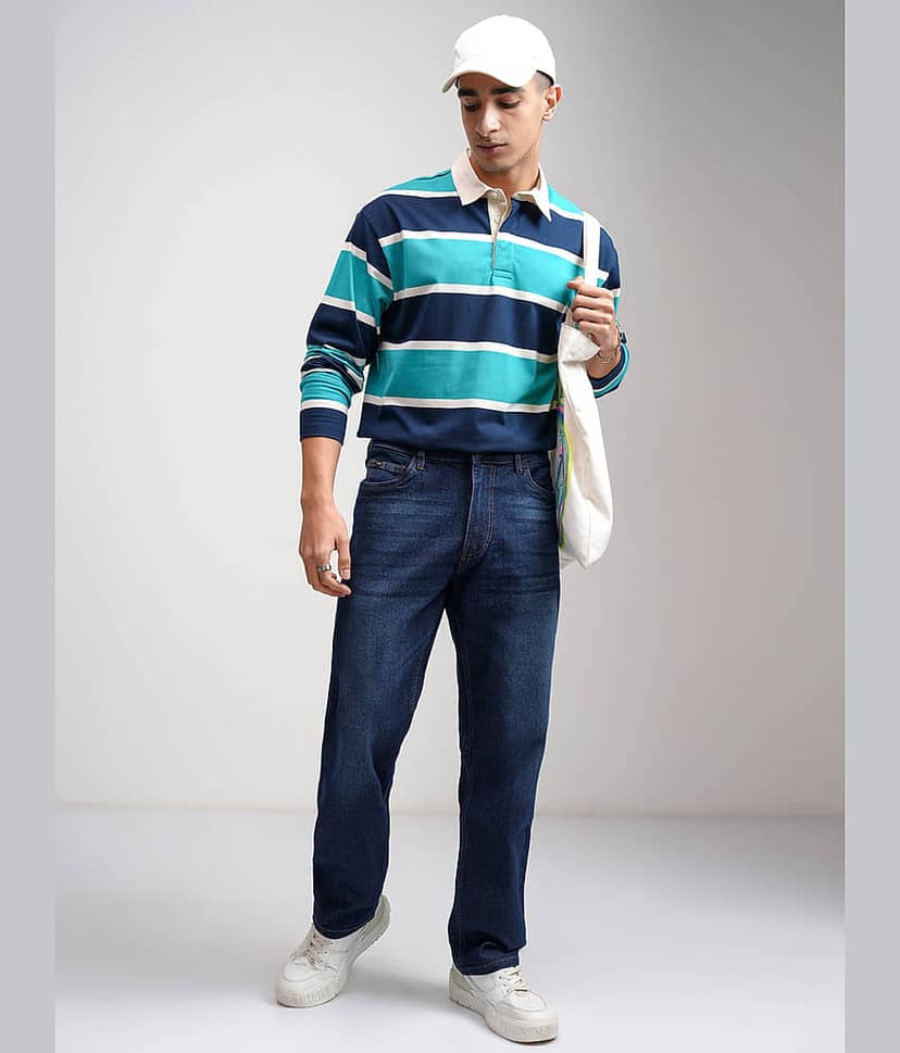 Highlander Straight Solid Men's Jeans - Indigo Blue ( Pack of 1 ) view 2