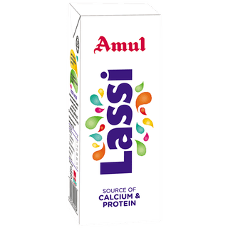 Amul Lassi - Rose Flavour, Source Of Calcium & Protein, 200 Ml Carton
