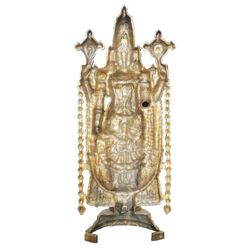 Handcrafted Brass Tirupati Balaji Mandir Murti, Height : 47 Inch (BSMAS1496 A) view 3