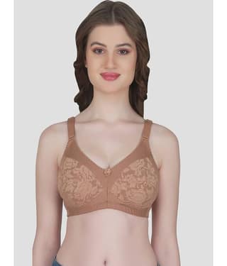 Eve's Beauty Cotton Blend Women's Everyday Bra ( Blue )