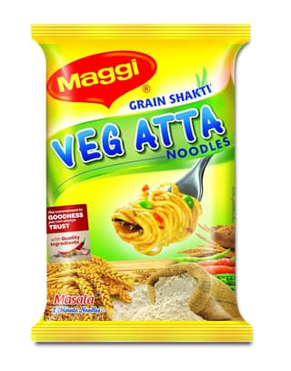 Maggi Atta Noodles, Vegetable Masala, Pouch, 80G