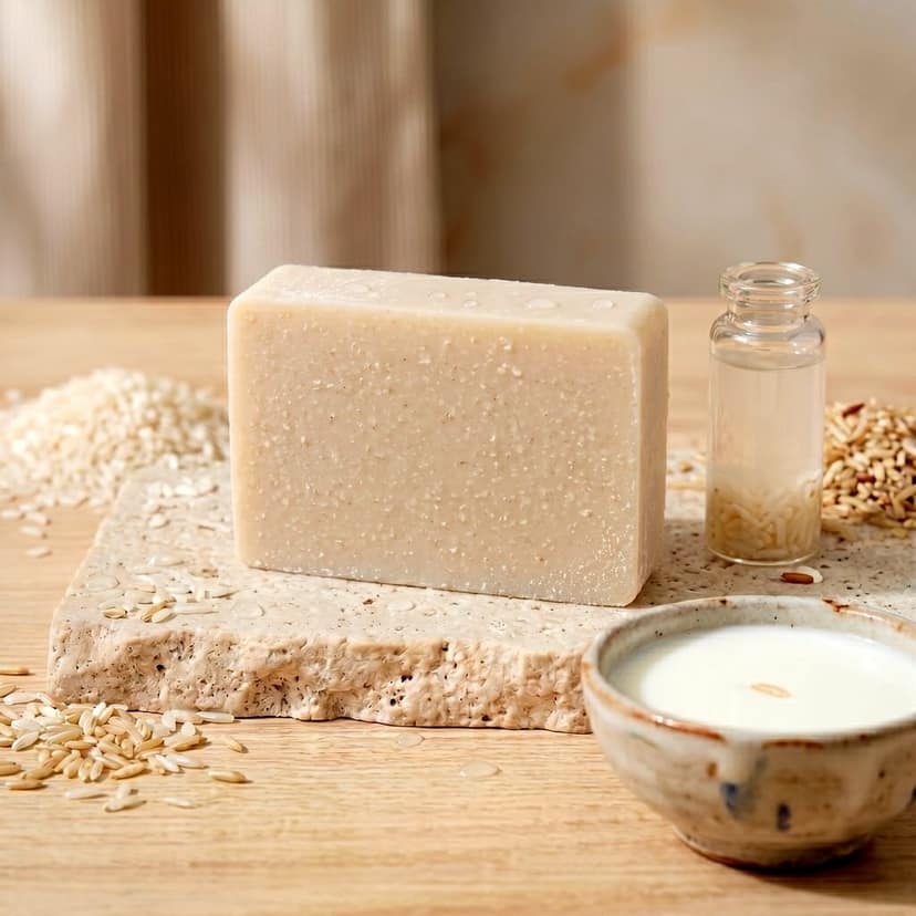 HimTehri Rice & Milk Soap – Pack of 2 | Natural Handmade Herbal Bath Soap | 100g Each view 7