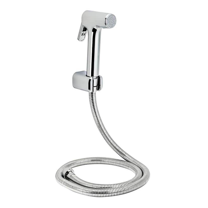 Orvos Health Faucet, Dual Styled, ABS Outer Body with brass insert, with 1.25 meter flexible SS 304 shower hose and wall hook, Jet Spray for high end luxury toilets