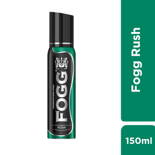 Fogg Rush, No Gas Perfume Body Spray For Men, Long Lasting Deodorant, 150 Ml