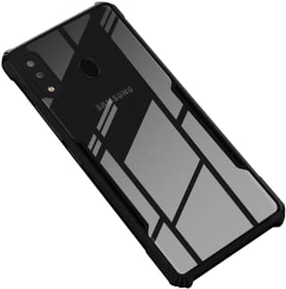 PLUGTECH Slim Shockproof Case | Matte Black Soft | Drop Protection | Precise Cutouts | Premium Mobile Cover for Samsung Galaxy M20