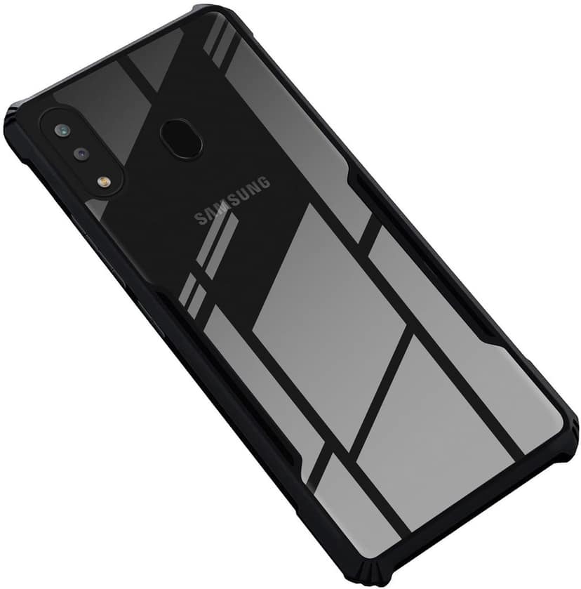 PLUGTECH Slim Shockproof Case | Matte Black Soft | Drop Protection | Precise Cutouts | Premium Mobile Cover for Samsung Galaxy M20