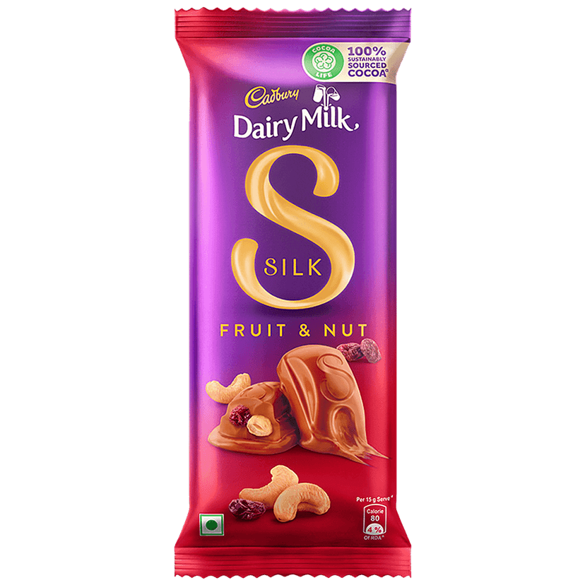 Cadbury Dairy Milk Silk Fruit & Nut Chocolate Bar, 137 G view 2
