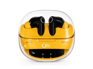OlivLife NERO True Wireless Earbuds, Bluetooth 6.0 in-Ear Headphones with ENC Mic, 14H Playtime, Deep Bass, Premium Sound, Type-C Fast Charging Case - Yellow