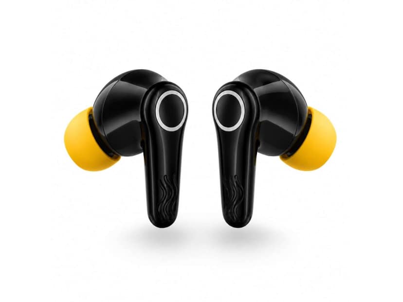 OlivLife NERO True Wireless Earbuds, Bluetooth 6.0 in-Ear Headphones with ENC Mic, 14H Playtime, Deep Bass, Premium Sound, Type-C Fast Charging Case - Yellow view 2