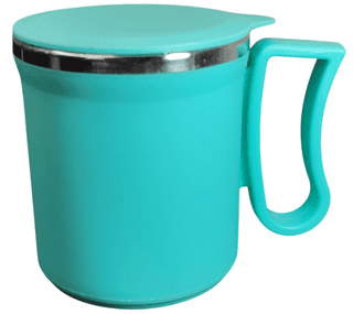 Coffee Mug with Lid, Stainless Steel Double Wall Insulated, Leakproof