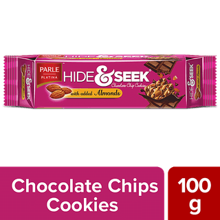 Parle Hide & Seek Chocolate & Almonds, 100 G