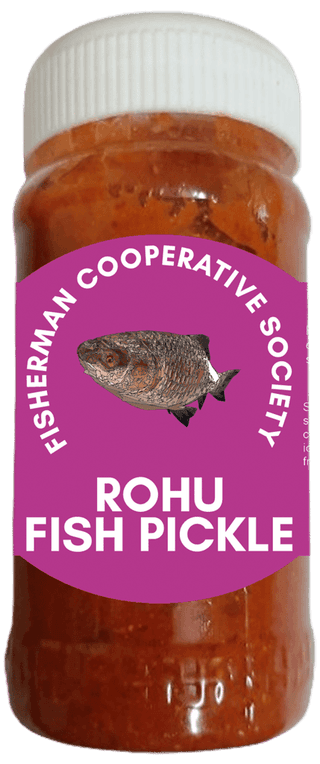 Rohu Fish Pickle | 250gm | Fresh & Spicy | Hygienically Packed. | No Preservatives | 100% Natural
