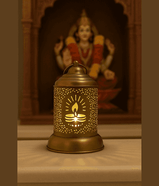 R.R.V. International Iron Designer Diya - Pack of 1