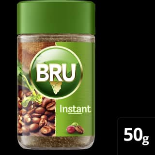 Bru Instant Pure Coffee, 50 G Bottle