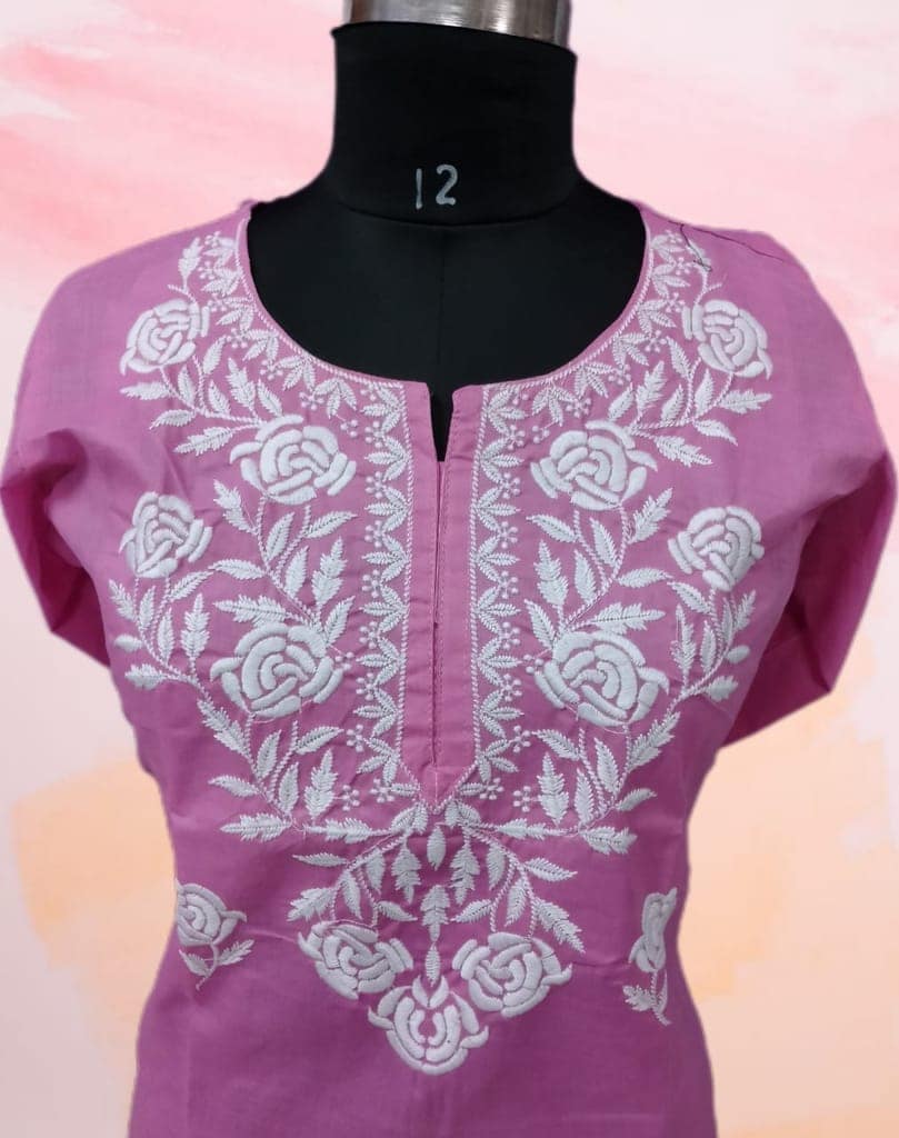 PINK SHORT COTTON KURTI view 3