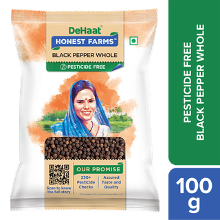 DeHaat Honest Farms Pesticide Free Black Pepper Whole