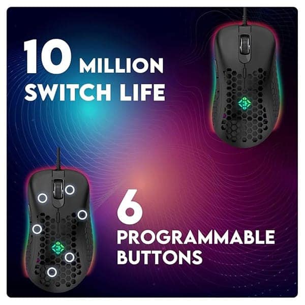 Cosmic Byte Spectrum RGB Wired Gaming Mouse view 4
