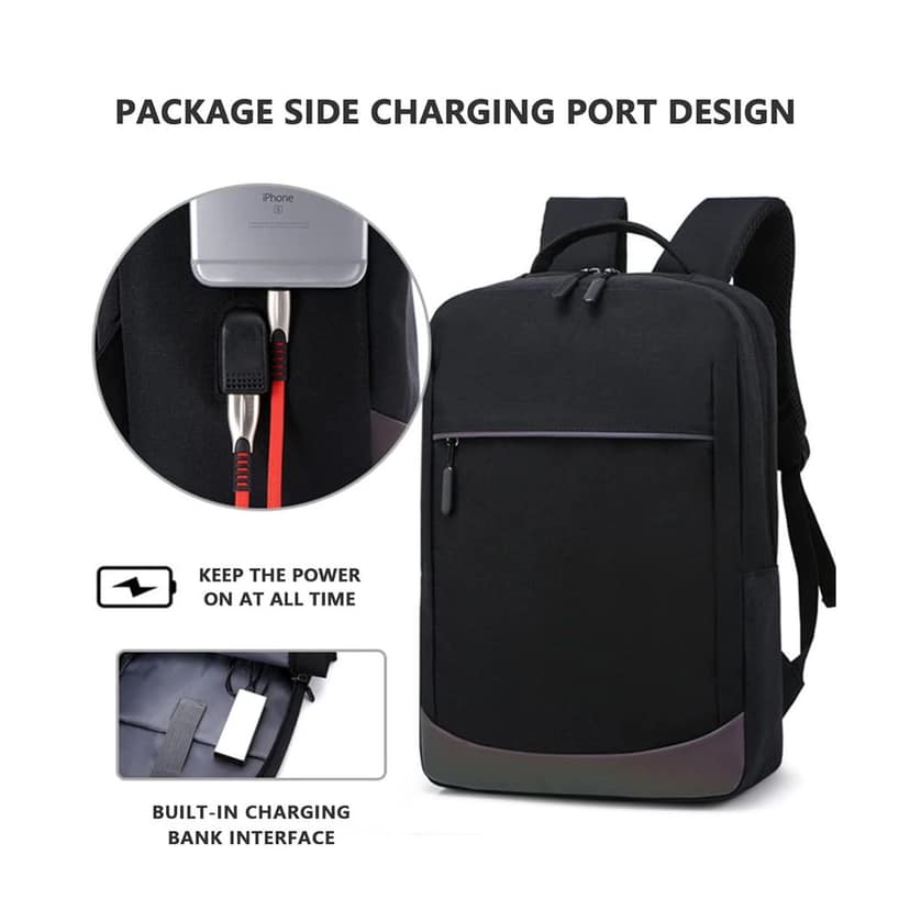 Anti Theft Backpack 15.6 Inch Laptop Bag with USB Charging Port view 3