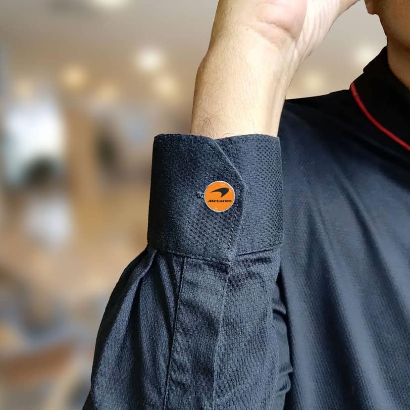 The Smart Buttons - Shirt Button Cover Cufflinks for Men - McLaren Style view 4