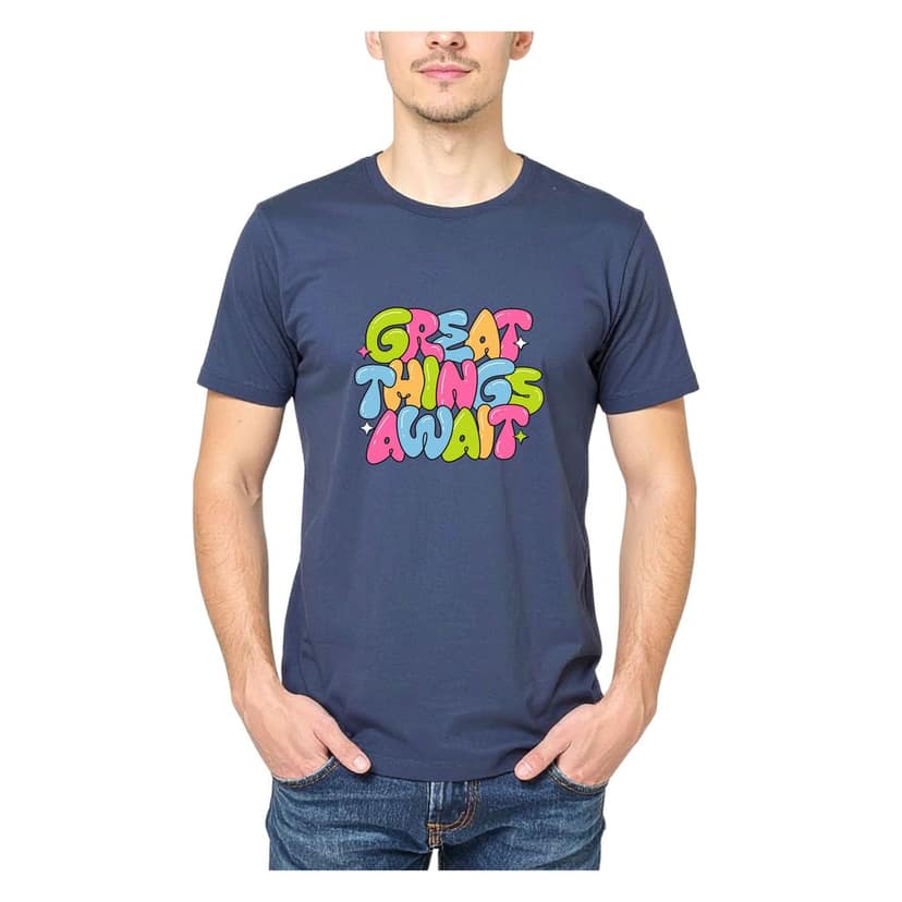 Trishoolin Typography Theme T-Shirt | Design 10204MB | Cotton Regular Fit | Crew Neck / Round Neck Half Sleeve | Pack of 1