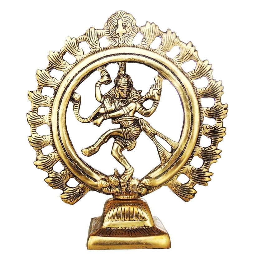 Aluminium Showpiece Nataraja Statue (ASMAS247 G) view 2