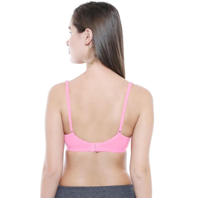 Bodycare Women Cotton Spandex Full Coverage Non Padded Regular Bra Pack - 2 E1575SPI view 4