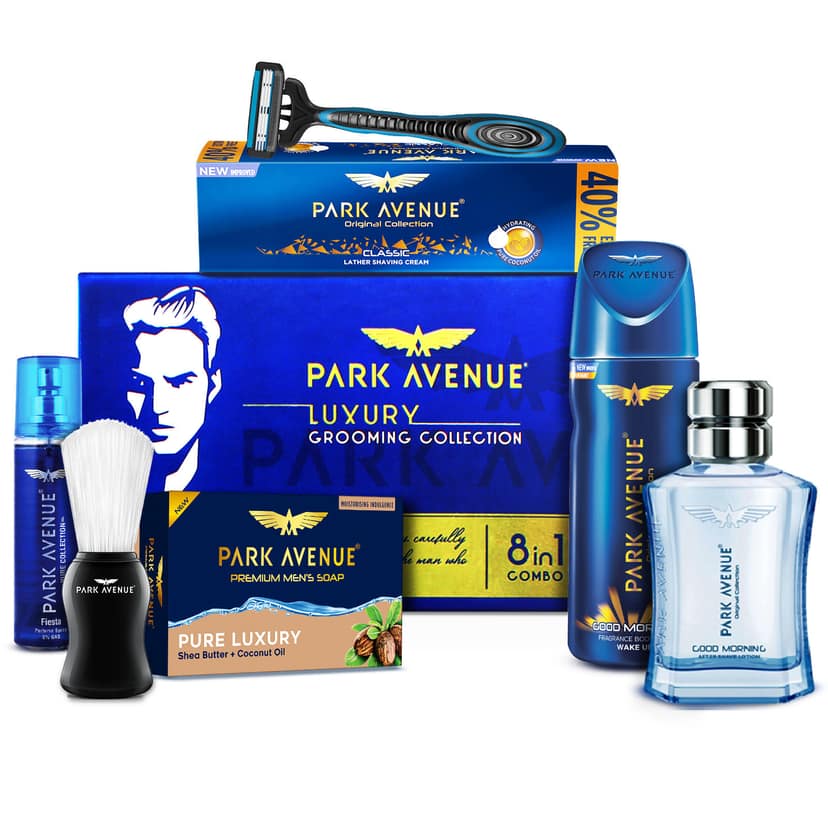Park Avenue Luxury 8 In-1 Premium Grooming Kit Gift For Men view 2