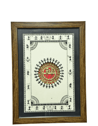 Jharcraft Dhokra With Sohrai Paint Frame (FR00311)