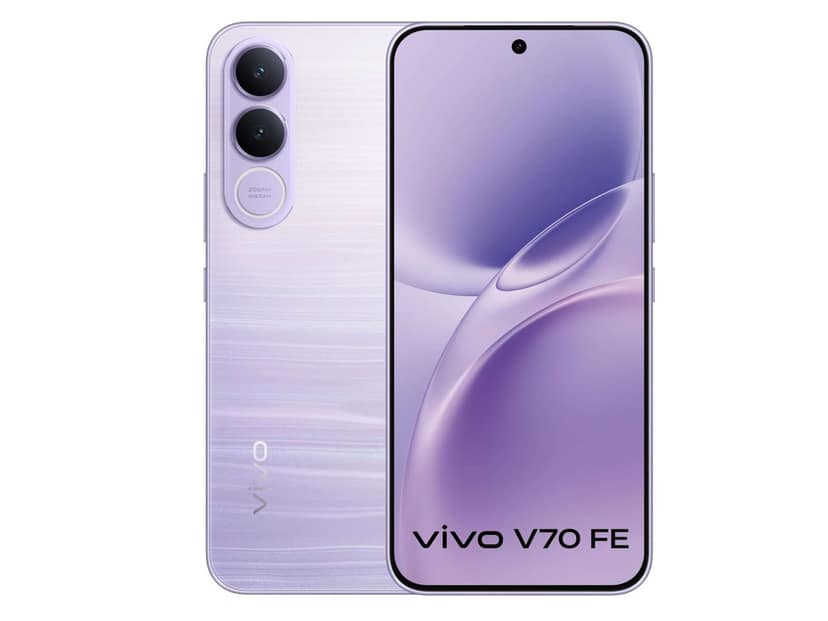 Vivo V70 FE 5G (8GB RAM, 128GB Storage) Smartphone Sleek Design, 5G Speed & Reliable Performance - Northern Lights Purple