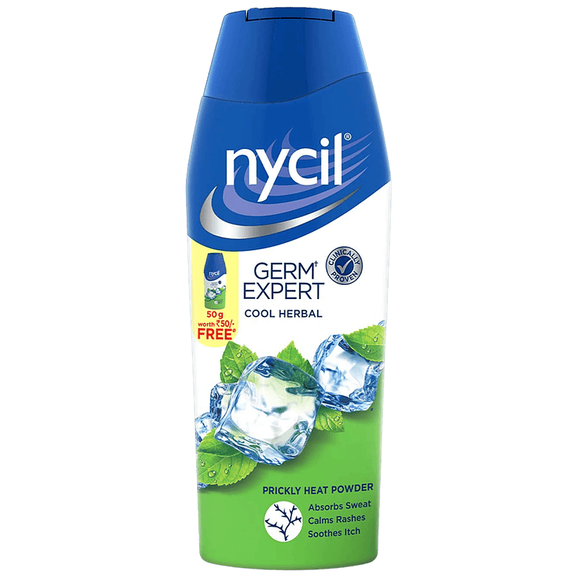 Nycil Prickly Heat Powder - Cool Herbal, 150 g view 2