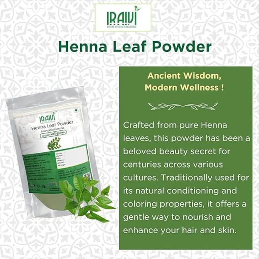 Iraivi Premium Henna Leaf Powder-100 Gram | Pure & Natural view 2