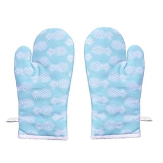 AIRWILL, 100% Cotton Kitchen Padded Oven Gloves, Mitts (Pack of 2)
